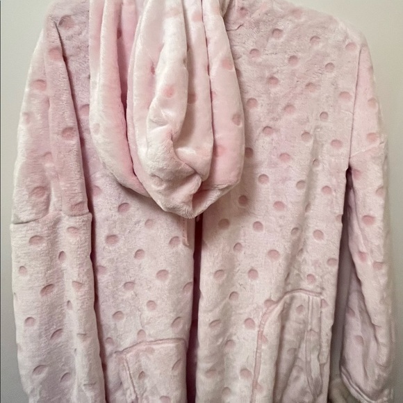 NWT| La Vie En Rose | Plush Hooded PJ Cozy | Full Length | Pink - Picture 7 of 7